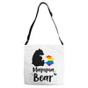 mama bear gay pride Adjustable Strap Totes
