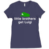 little brothers get luigi Ladies Fitted T-Shirt