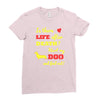 mans best friend Ladies Fitted T-Shirt