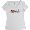 the hare and the shell Women's Triblend Scoop T-shirt