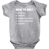how to golf best trending Baby Bodysuit