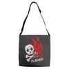 skull &amp; flames Adjustable Strap Totes