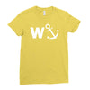 w anchor funny pub joke Ladies Fitted T-Shirt