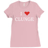 clunge funny Ladies Fitted T-Shirt