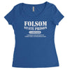 folsom state prison Women's Triblend Scoop T-shirt