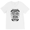 Super Cool Father Of A Freaking Awesome Son V-Neck Tee