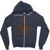 the evolution of groot Zipper Hoodie