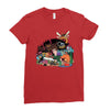 drawing some insects Ladies Fitted T-Shirt