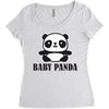 Baby Panda Women's Triblend Scoop T-shirt