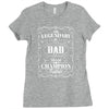 The Legendary Dad World Champion Father Ladies Fitted T-Shirt
