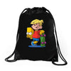 bart simpson Drawstring Bags