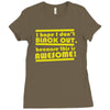 i hope i dont black out because this is awesome Ladies Fitted T-Shirt