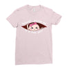 July Peeking Out Asian Baby Girl Ladies Fitted T-Shirt