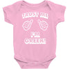 trust me i'm greek Baby Onesie