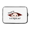 August Peeking Out Baby Boy Laptop sleeve
