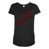 feet Maternity Scoop Neck T-shirt