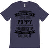 Super Cool Poppy Of A Freaking Awesome Granddaughter T-Shirt