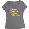 single taken trainin to go super saiyan Women's Triblend Scoop T-shirt