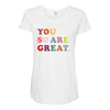 You Are So Great Maternity Scoop Neck T-shirt