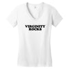 virginity rocks funny cool school church youth group abstinence purity Women's V-Neck T-Shirt