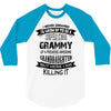 Super Cool Grammy Of A Freaking Awesome Granddaughter 3/4 Sleeve Shirt
