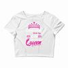 Celebrating With the 6th Birthday Queen Crop Top