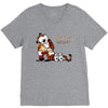 calvin hobbes V-Neck Tee