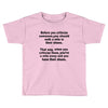 criticize Toddler T-shirt