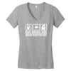 gas grass ass nobody rides for free funny Women's V-Neck T-Shirt