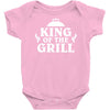 king of the grill Baby Onesie