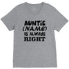 personalised auntie V-Neck Tee