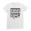 pop off square Ladies Fitted T-Shirt