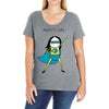 anxiety girl Ladies Curvy T-Shirt