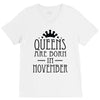 queens are born in november (2) V-Neck Tee