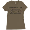i know i swear a lot Ladies Fitted T-Shirt