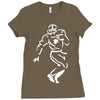 undefeated stencil football Ladies Fitted T-Shirt