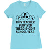 This Teacher Survived The 2016 2017 School Year Ladies Fitted T-Shirt