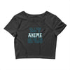 care about anime and two real people girls Crop Top
