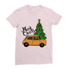 merry christmas car Ladies Fitted T-Shirt
