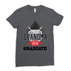 [granma name]proud grandma graduate 2018 Ladies Fitted T-Shirt