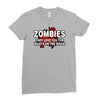 zombies love you, ideal birthday gift or present Ladies Fitted T-Shirt