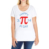 happy pi day Ladies Curvy T-Shirt
