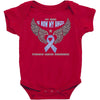 my hero is now my angel stomach cancer awareness Baby Bodysuit