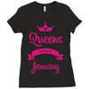 queens are born in january Ladies Fitted T-Shirt