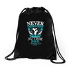 autism dad Drawstring Bags