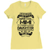 Super Cool Mimi Of A Freaking Awesome Daughter Ladies Fitted T-Shirt