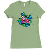 skull pops Ladies Fitted T-Shirt