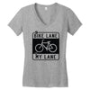 bike lane Women's V-Neck T-Shirt