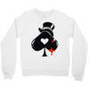poker hat ace of spades Crewneck Sweatshirt