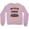 Super Cool Grandson Of A Freaking Awesome Grandma Crewneck Sweatshirt